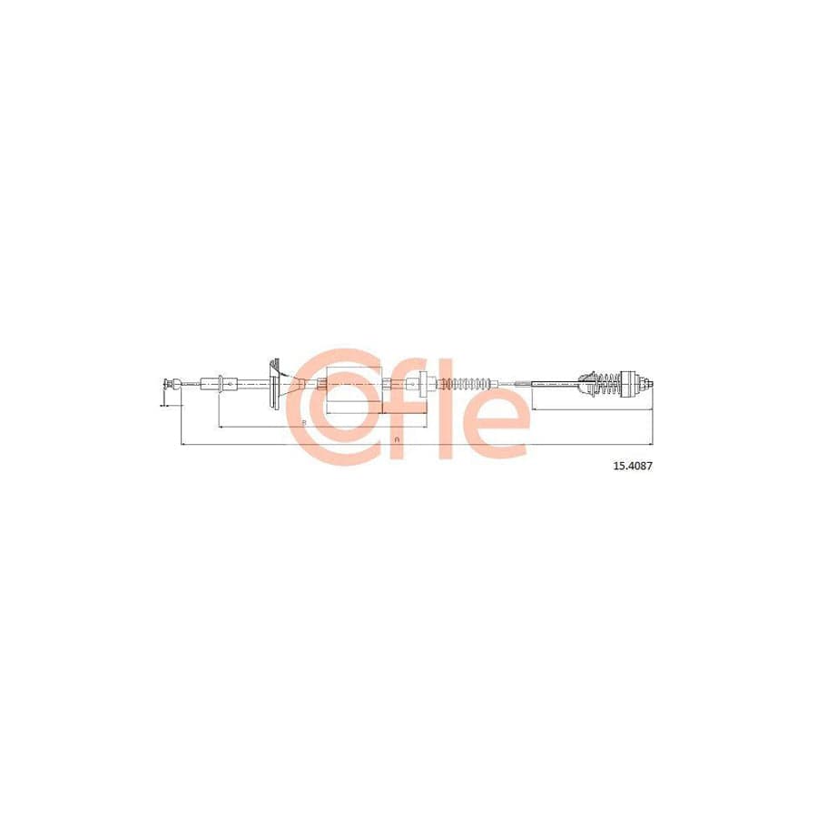 Cofle 15.4087 Clutch Cable