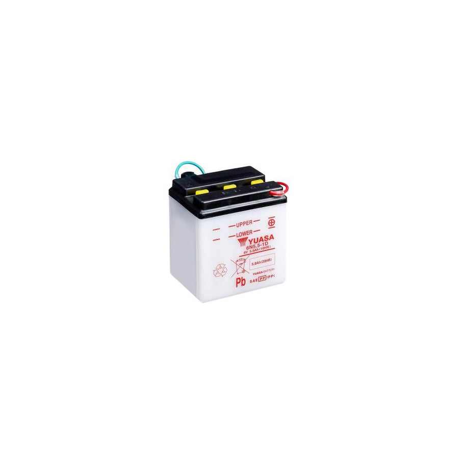 Yuasa 6N5.5-1D Motorcycle Battery 6V 5.8Ah | ML Performance UK Car Parts