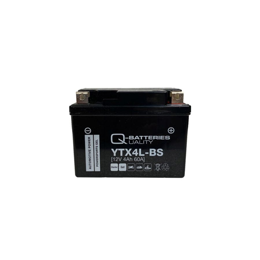 Q-Batteries Motorcycle Battery YTX4LBS Gel 50314 12V 4Ah 60A | ML Performance UK Car Parts