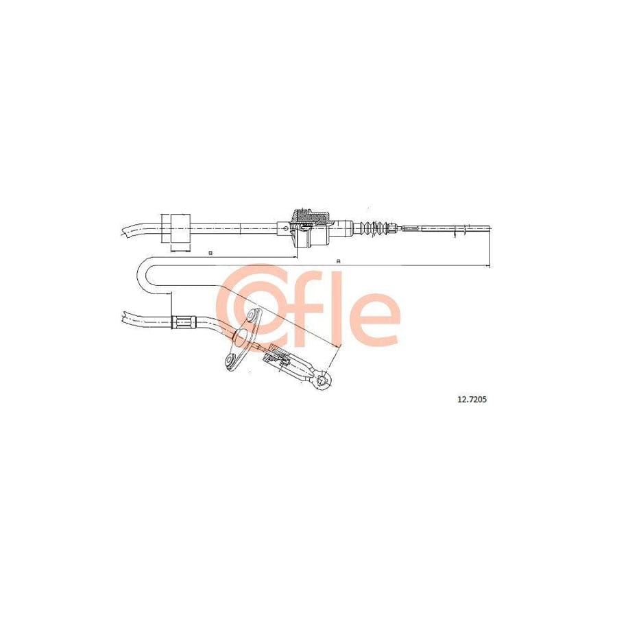 Cofle 92.12.7205 Clutch Cable