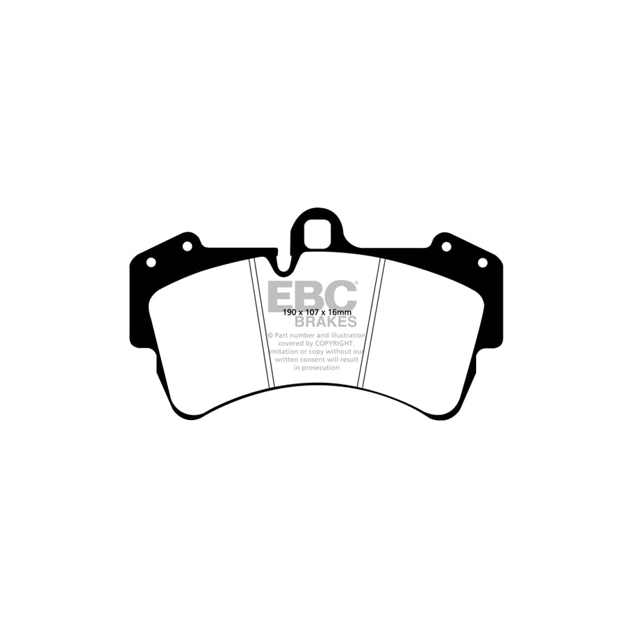 EBC PD09KF453 Audi Porsche VW Bluestuff Front Brake Pad & USR Disc Kit - Brembo Caliper (Inc. Q7, Cayenne, Touareg) 2 | ML Performance UK Car Parts