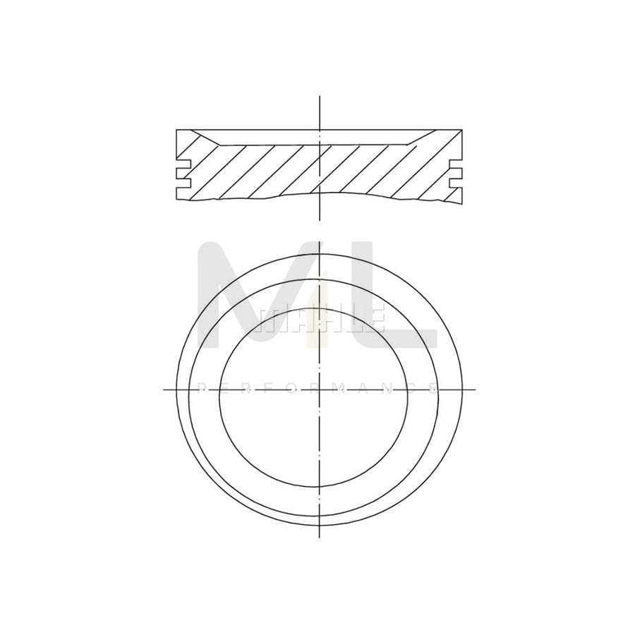 MAHLE ORIGINAL 083 10 00 Piston 85,0 mm, without cooling duct | ML Performance Car Parts