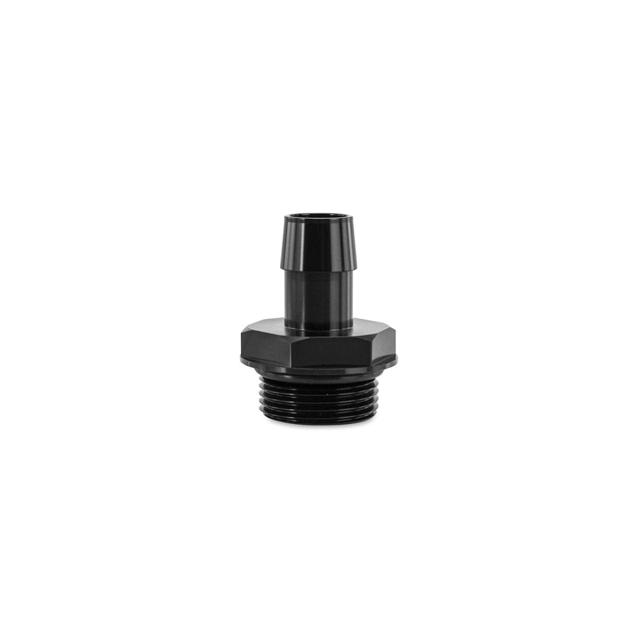 Mishimoto MMFT-16ORB-34BK -16ORB to 3/4in. Hose Barb Aluminum Fitting - Black