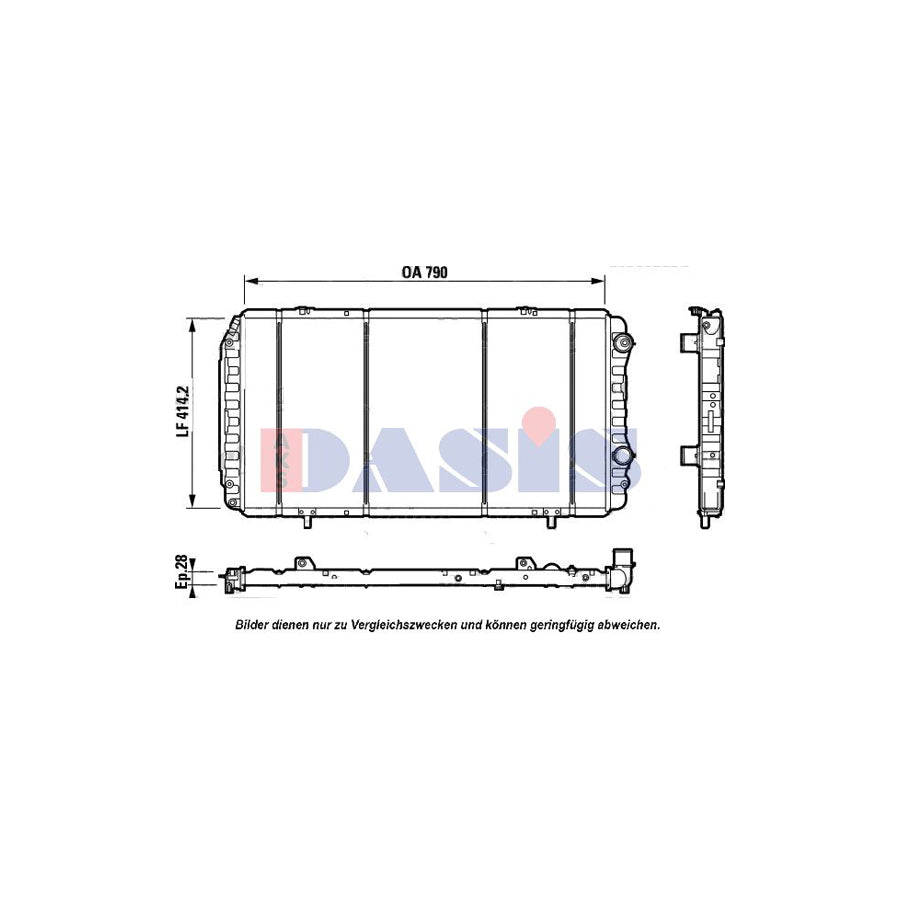 AKS Dasis 080072N Engine Radiator | ML Performance UK