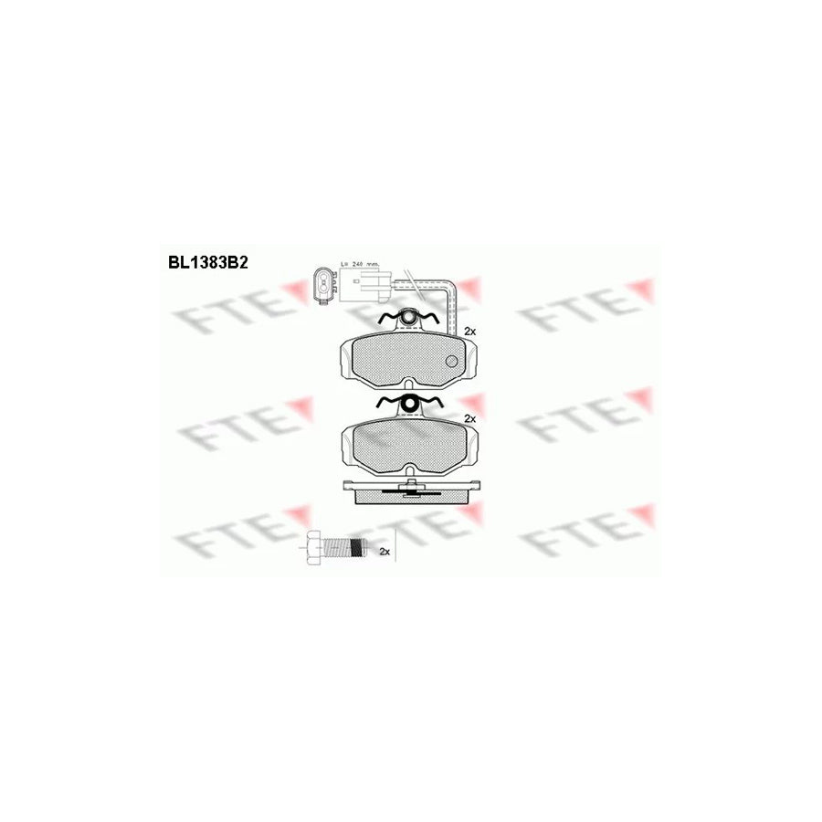 Fte BL1383B2 Brake Pad Set | ML Performance UK Car Parts