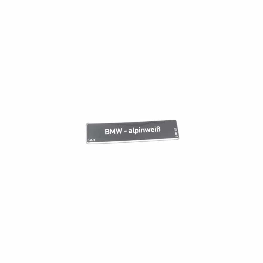 Genuine BMW 51142121000 E28 E30 E12 Label ALPINWEISS (Inc. 633CSi, 324d & 518) | ML Performance UK Car Parts