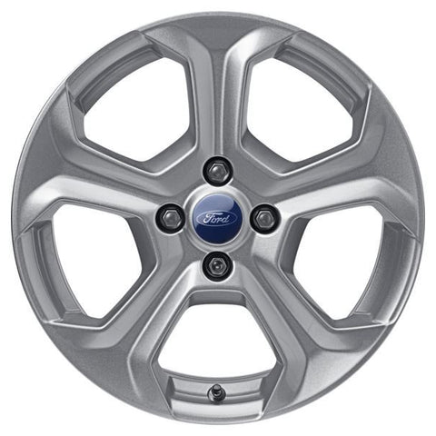 GENUINE FORD 2036272 x4 SET OF 4 FIESTA ALLOY WHEEL 17" 5-SPOKE DESIGN, SPARKLE SILVER 11/2012 - 06/2017 | ML Performance UK