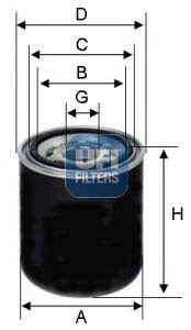 UFI 80.133.00 Filter, Operating Hydraulics