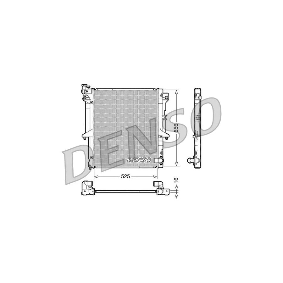 Denso DRM45017 Drm45017 Engine Radiator For Mitsubishi L200 / Triton Iv Pickup (Ka, Kb) | ML Performance UK