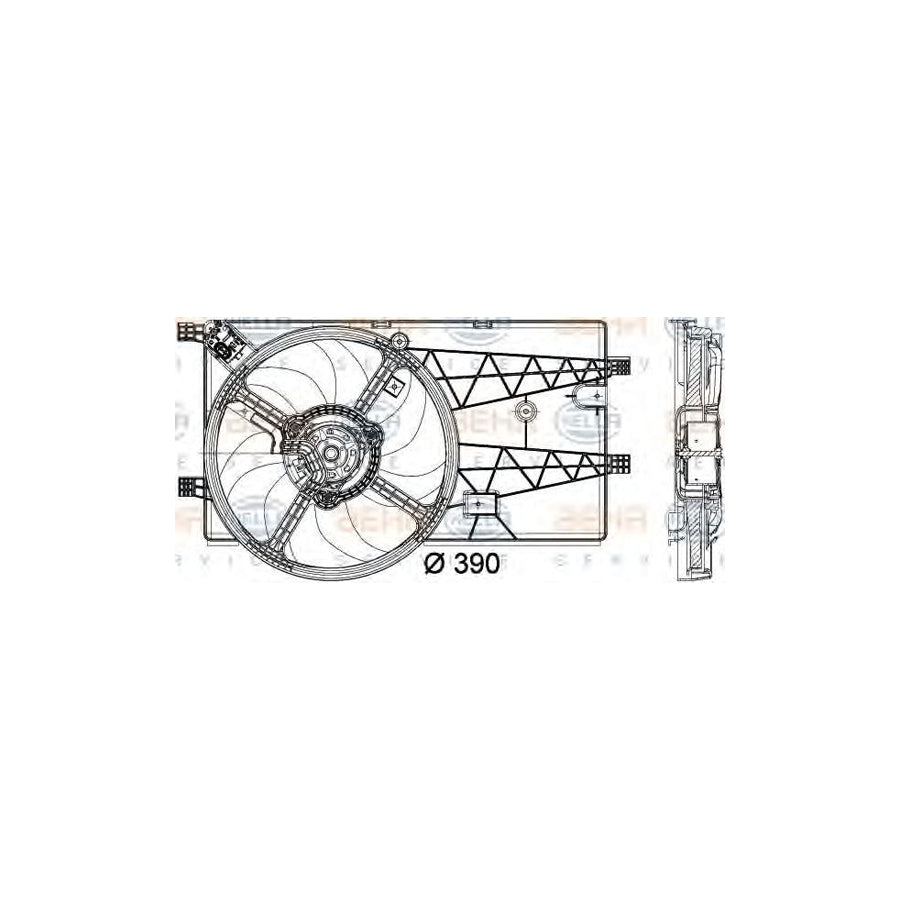 Hella 8EW 351 040-311 Fan, Radiator