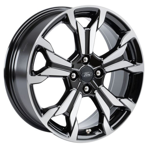 GENUINE FORD 2389648 FIESTA ALLOY WHEEL 18" 5 X 2-SPOKE DESIGN, BLACK MACHINED | ML Performance UK