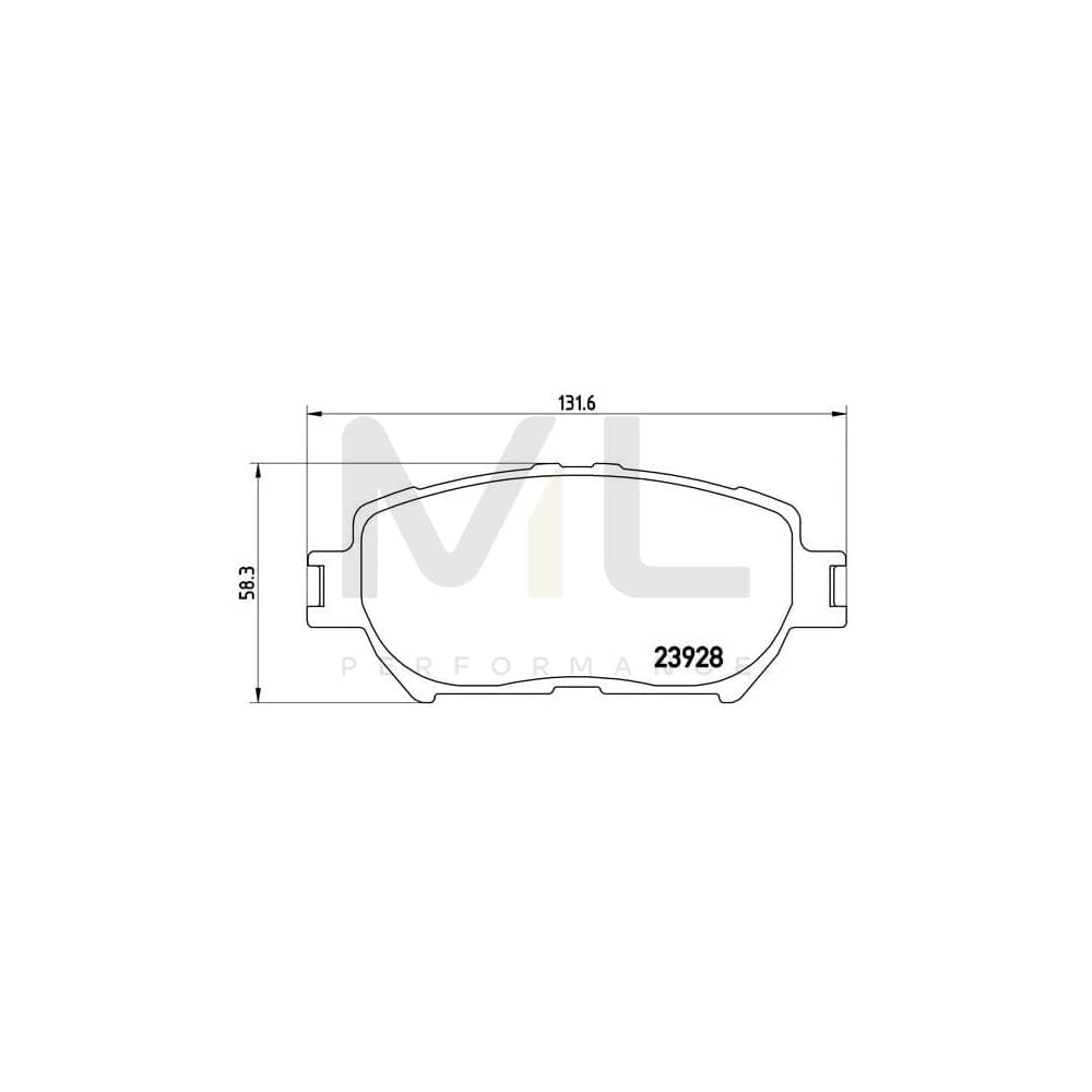 Brembo P 83 062 Brake Pad Set Excl. Wear Warning Contact | ML Performance Car Parts