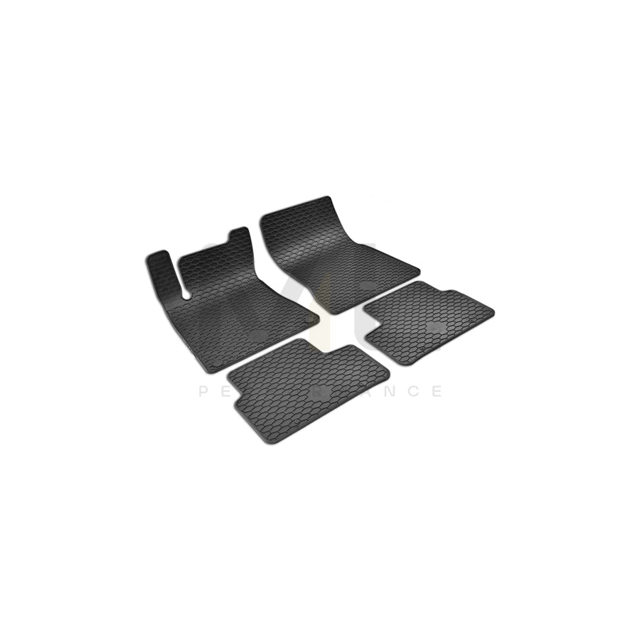 WALSER Tailored 50833 Floor mat set Elastomer, Front and Rear, Quantity: 4, Black | ML Performance Car Parts