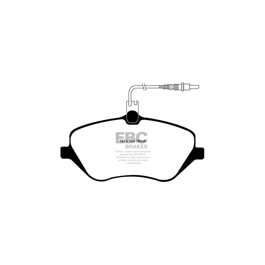 EBC PDKF489 Citroen Peugeot Ultimax Front Brake Pad & Plain Disc Kit - ATE Caliper (Inc. C5, Peugeot 407 & 607) 2 | ML Performance UK Car Parts