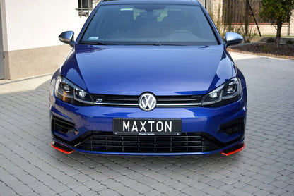 Maxton Design Volkswagen Golf R / R-Line MK7.5 Front Splitter V.8