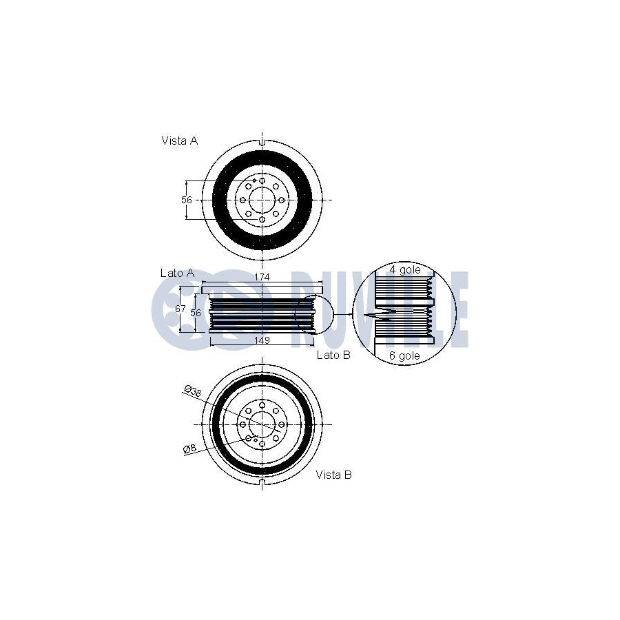 Ruville 985968 Axle Bush | ML Performance UK Car Parts