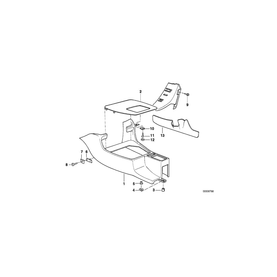 Genuine BMW 51161978036 E34 Bracket Right (Inc. M5 3.8, 535i & 524td) | ML Performance UK Car Parts