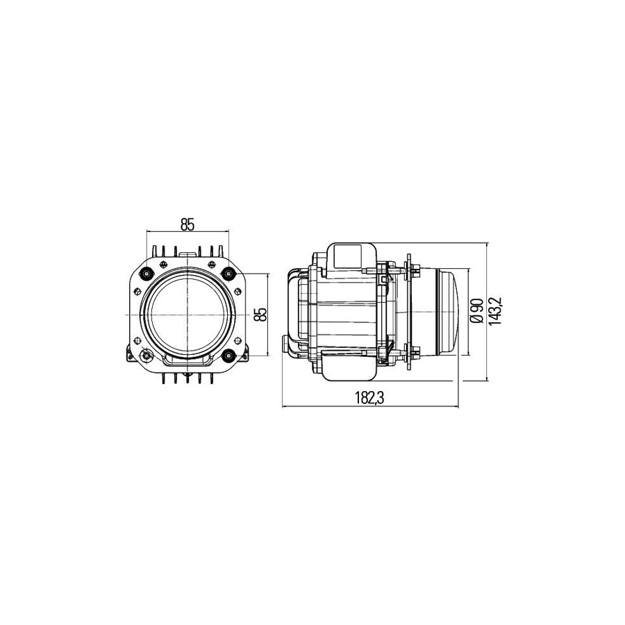 Hella 1LL 010 820-077 Headlight