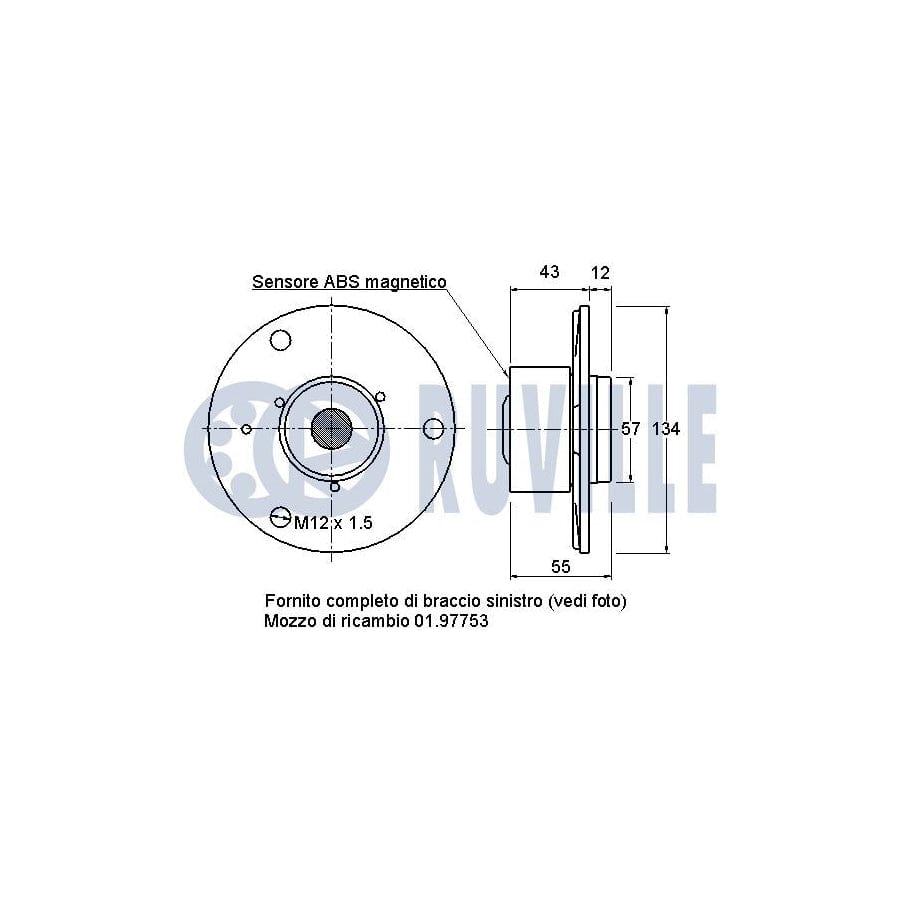 Ruville 985316 Axle Bush | ML Performance UK Car Parts