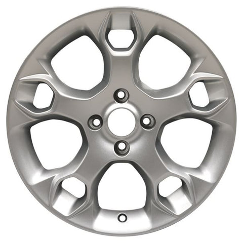 GENUINE FORD 2237319 GENUINE FIESTA 17" ALLOY WHEEL, 5 SPOKE, Y DESIGN, SILVER, 2008 - 2012 | ML Performance UK