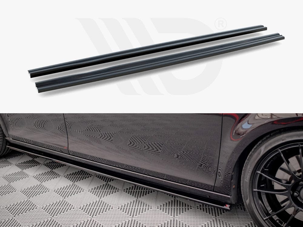 Maxton Design SE-LE-2F-FR-SD1T Side Skirts Diffusers Seat Leon MK2 Cupra / Fr | ML Performance UK Car Parts