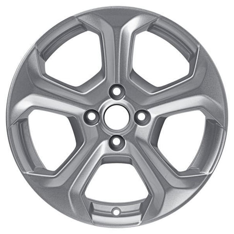 GENUINE FORD 2036272 x4 SET OF 4 FIESTA ALLOY WHEEL 17" 5-SPOKE DESIGN, SPARKLE SILVER 11/2012 - 06/2017 | ML Performance UK