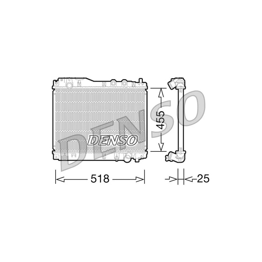 Denso DRM40027 Drm40027 Engine Radiator For Honda Civic Vii Hatchback (Eu, Ep, Ev) | ML Performance UK