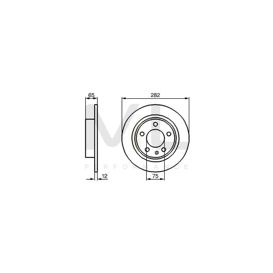 BOSCH 0 986 478 891 Brake Disc for BMW 3 Series Solid, Oiled, High-carbon | ML Performance Car Parts