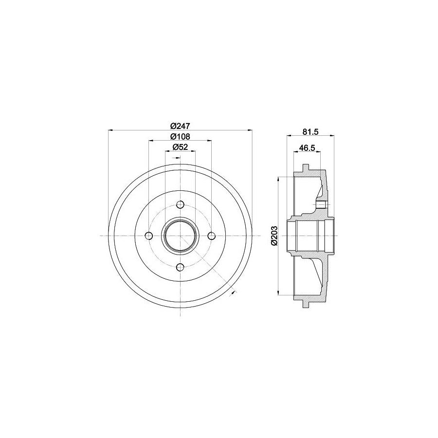 Hella 8MP 376 800-201 Water Pump