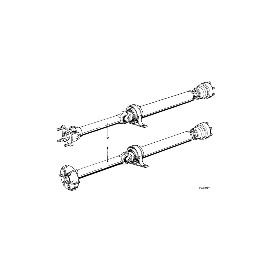 Genuine BMW 26111226277 E34 Drive Shaft Automatic Transmission (Inc.  & 525i) | ML Performance UK Car Parts