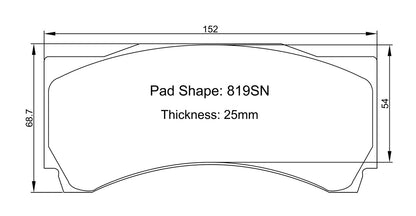 Paragon PBP819SN-25 Brake Pads