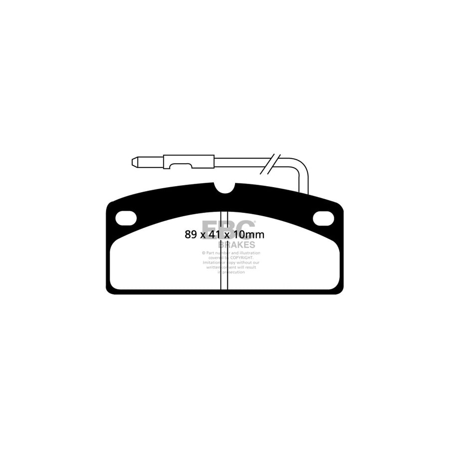 EBC DP1342 Chatenet Ligier Piaggio Tasso Ultimax Front Brake Pads 2 | ML Performance UK Car Parts