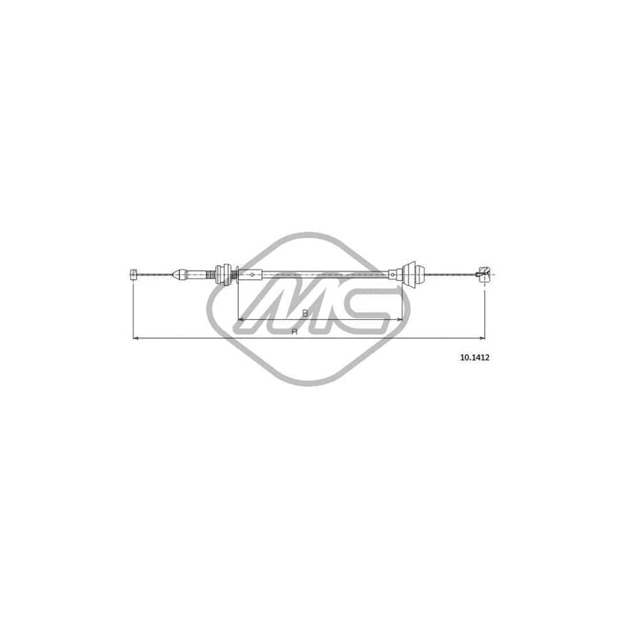 Metalcaucho 83296 Throttle Cable for SKODA FAVORIT | ML Performance UK Car Parts