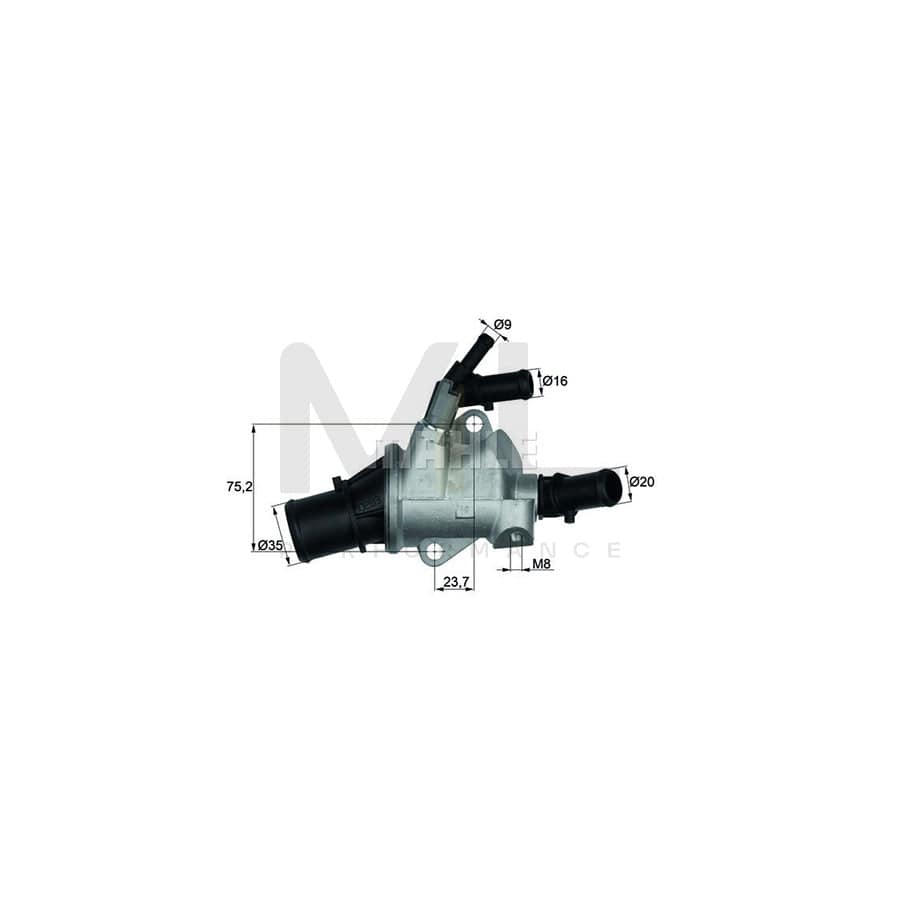 MAHLE ORIGINAL TI 180 88 Engine thermostat for FIAT Palio I Weekend (178) Opening Temperature: 88��C | ML Performance Car Parts