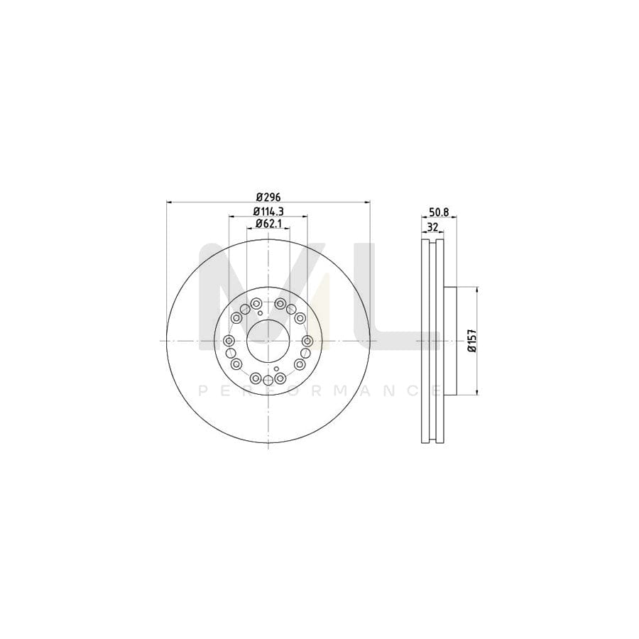 TEXTAR 92109100 Brake Disc Internally Vented, without wheel hub, without wheel studs | ML Performance Car Parts