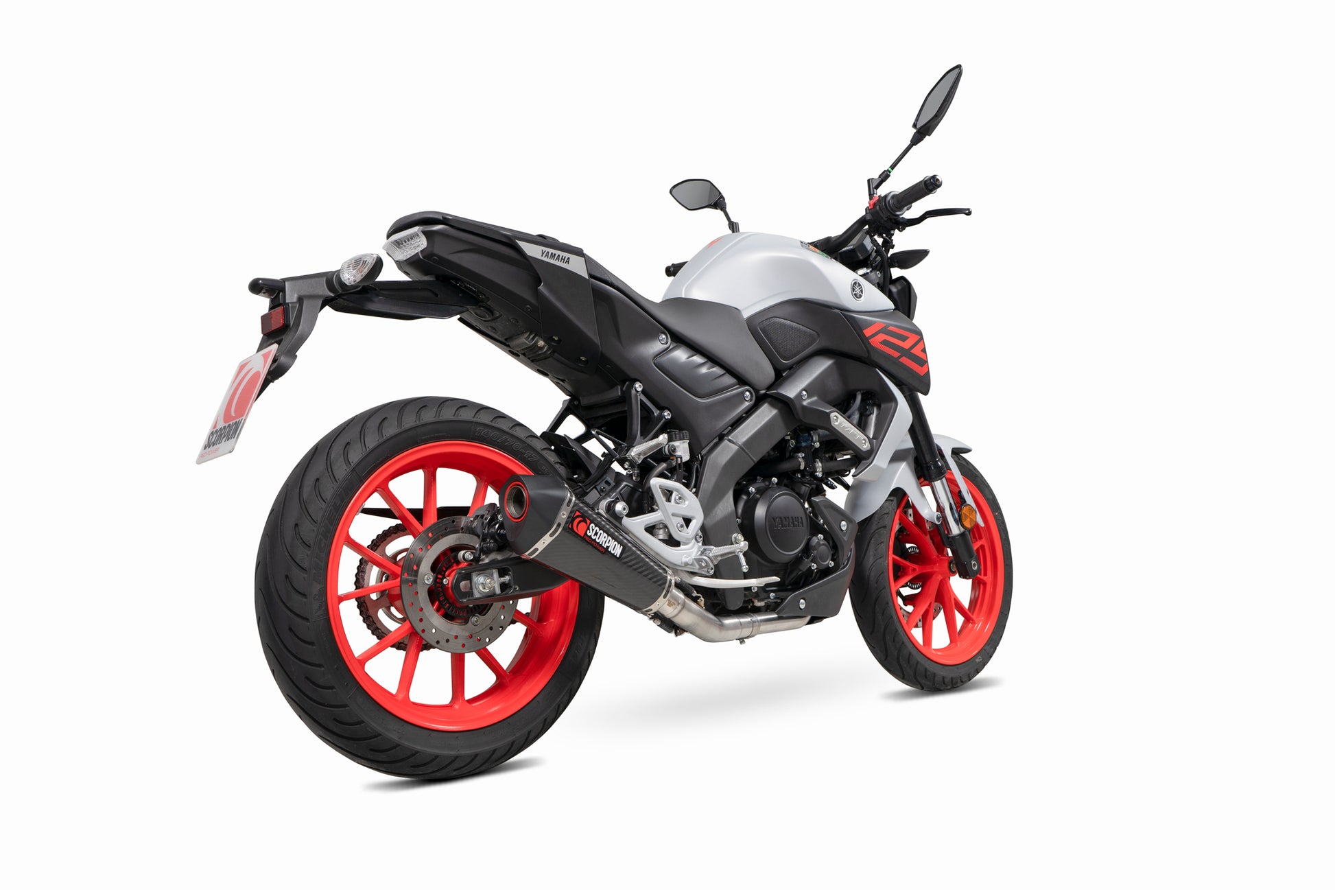 Scorpion RYA119SYSCEO Yamaha MT-125 Euro 5 Serket Taper Full System - Carbon Fibre Sleeve | ML Performance UK UK