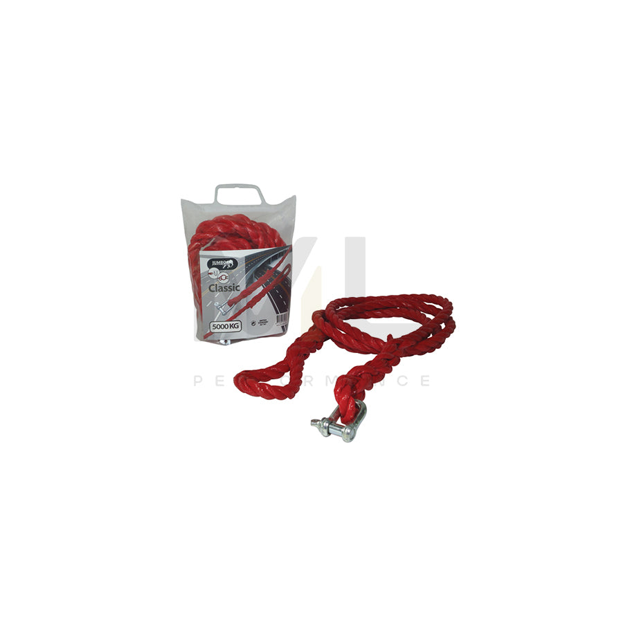 Jumbo 0126302 Tow rope 3.5m, 5t, with hook, with storage bag | ML Performance Car Parts