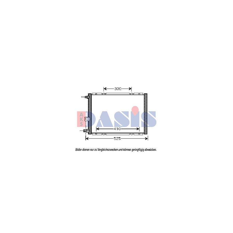 AKS Dasis 365001N Air Conditioning Condenser For Daihatsu Terios I (J1) | ML Performance UK