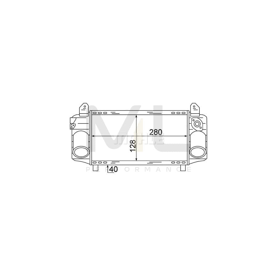 MAHLE ORIGINAL CI 72 000S Intercooler for AUDI A2 (8Z0) | ML Performance Car Parts