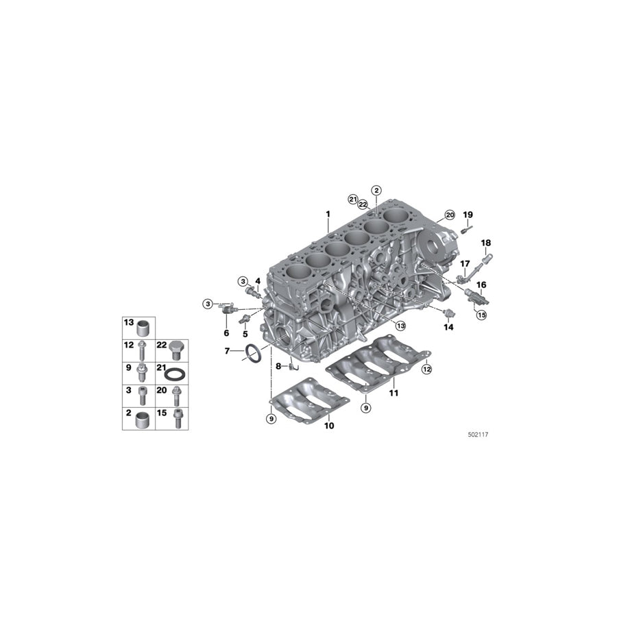 Genuine BMW 11428576220 G12 G06 G05 Oil Spraying Nozzle (Inc. 750dX, X7 M50dX & X5 M50dX) | ML Performance UK Car Parts