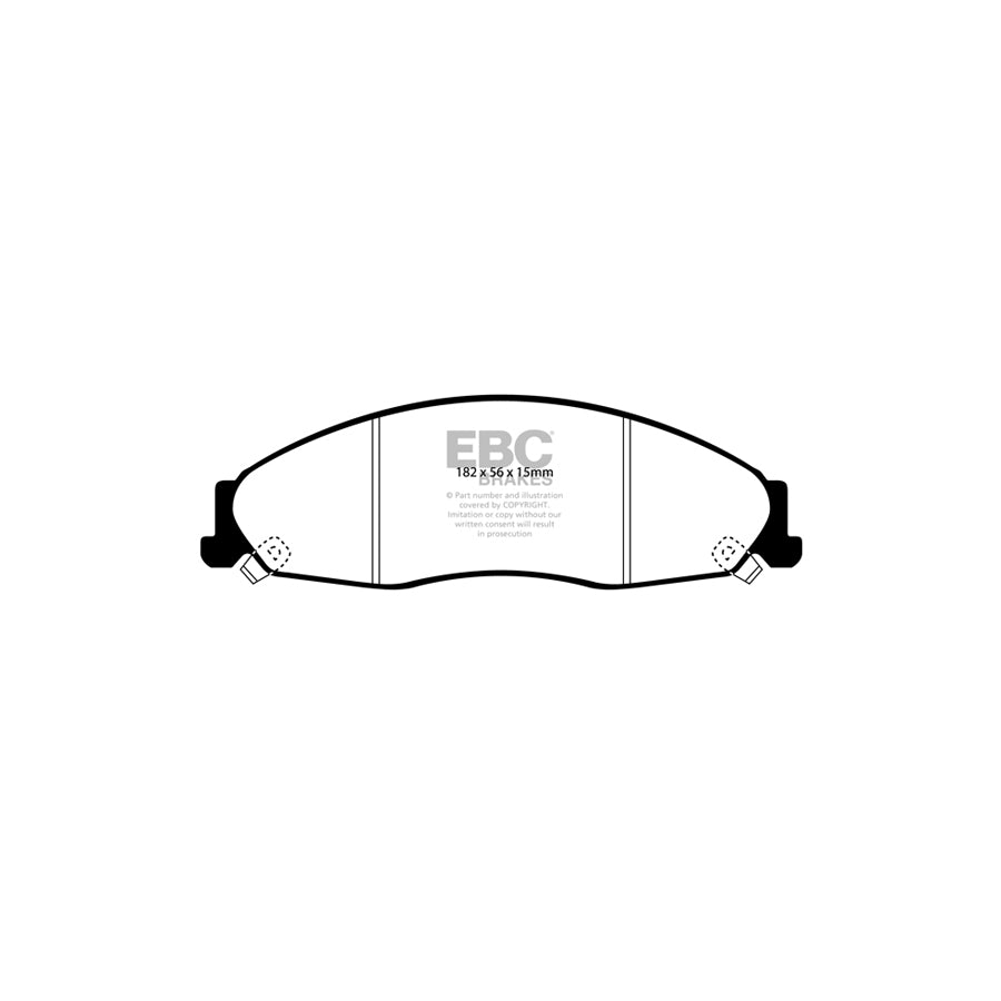 EBC DP1645 Cadillac Ultimax Front Brake Pads (Inc. CTS & STS) 2 | ML Performance UK Car Parts