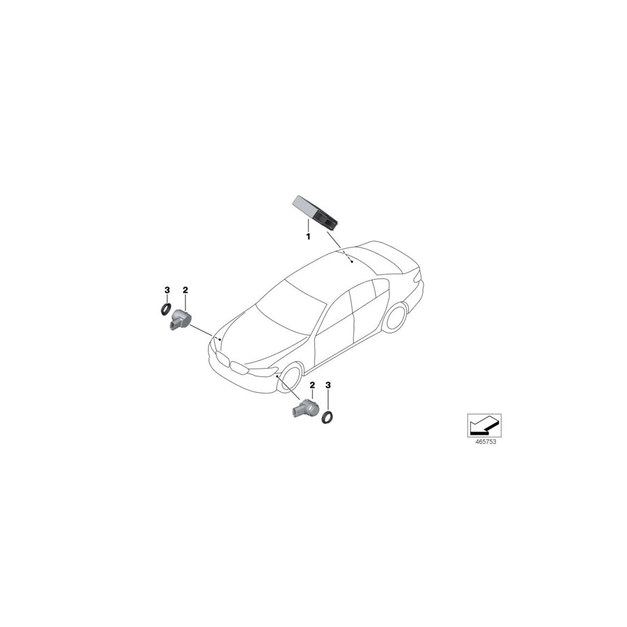 Genuine BMW 66209418460 G11 F90 Control Module For Park Assistant USS VA03 HIGH (Inc. 725Ld, X4 M & 740LeX) | ML Performance UK