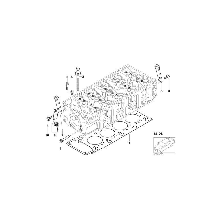 Genuine BMW 11127781494 E38 E65 Gasket Set Cylinder Head Asbestos Free (Inc. 740d) | ML Performance UK Car Parts