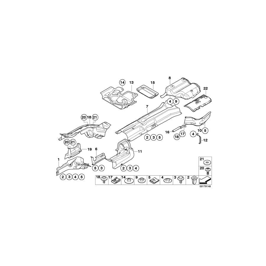 Genuine BMW 51487033719 E60 E64 E63 Left Engine Support Heat Insulation (Inc. 540i, 645Ci & 550i) | ML Performance UK Car Parts