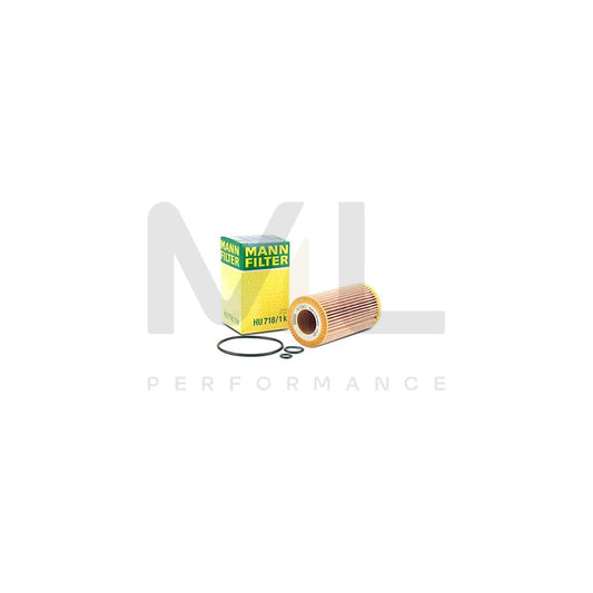 MANN-FILTER HU 718/1 k Oil Filter with seal, Filter Insert | ML Performance Car Parts