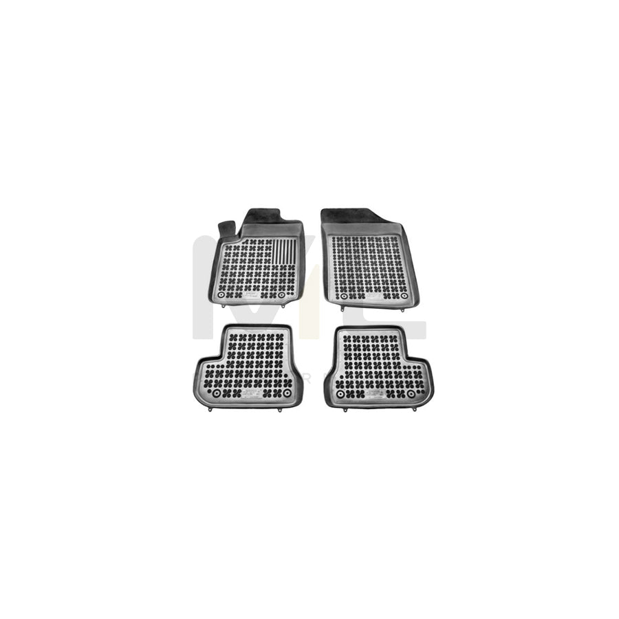 REZAW PLAST Tailored 201216 Floor mat set for CITROﾃ起 C2 Hatchback (JM) Elastomer, Front and Rear, Quantity: 4, Black | ML Performance Car Parts