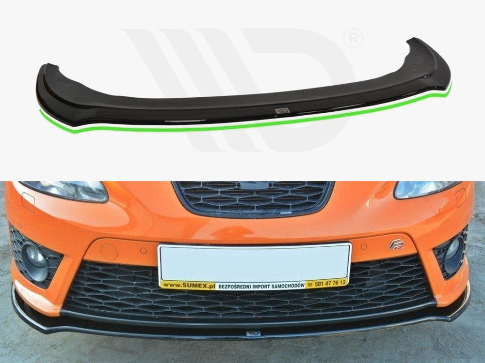 Maxton Design SE-LE-2F-FR-FD2T Front Splitter Seat Leon MK2 Cupra / Fr | ML Performance UK Car Parts