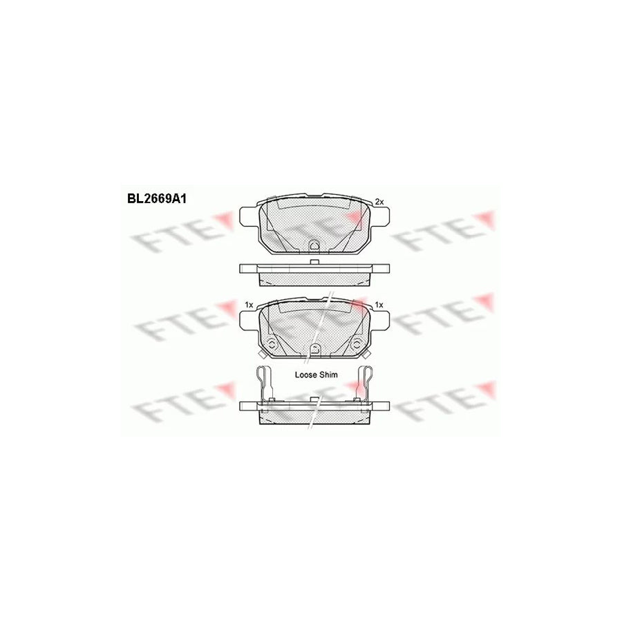 Fte 9010904 Brake Pad Set | ML Performance UK Car Parts