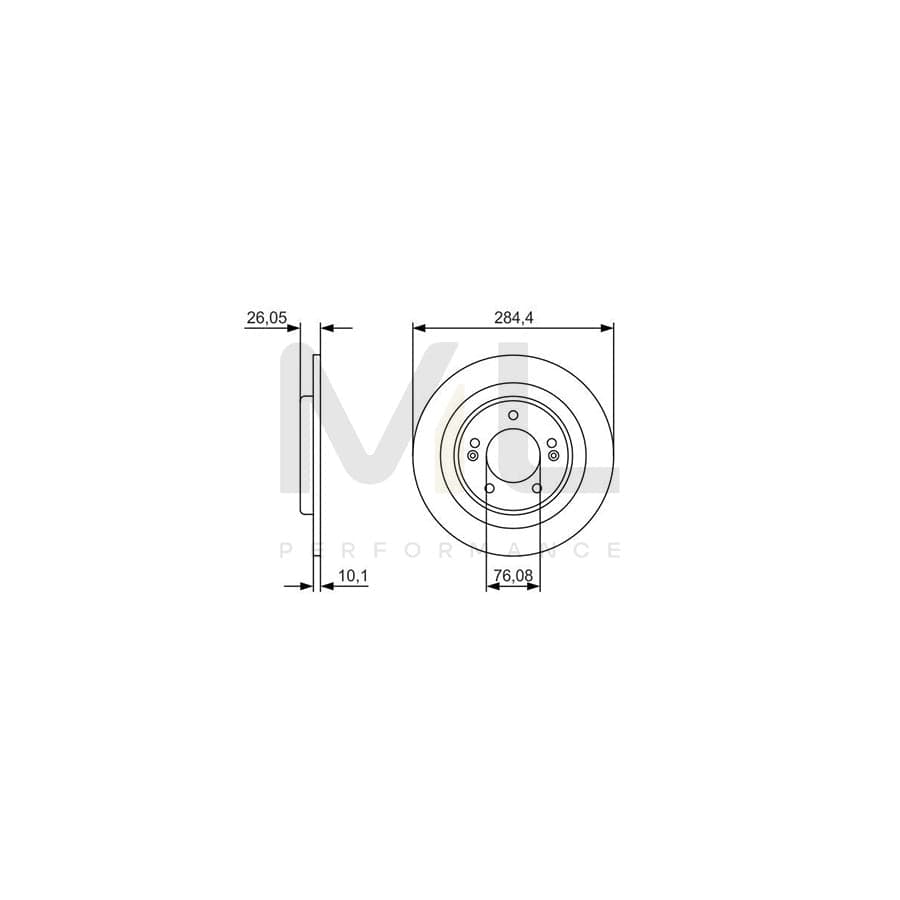 BOSCH 0 986 479 A15 Brake Disc Solid, Oiled | ML Performance Car Parts