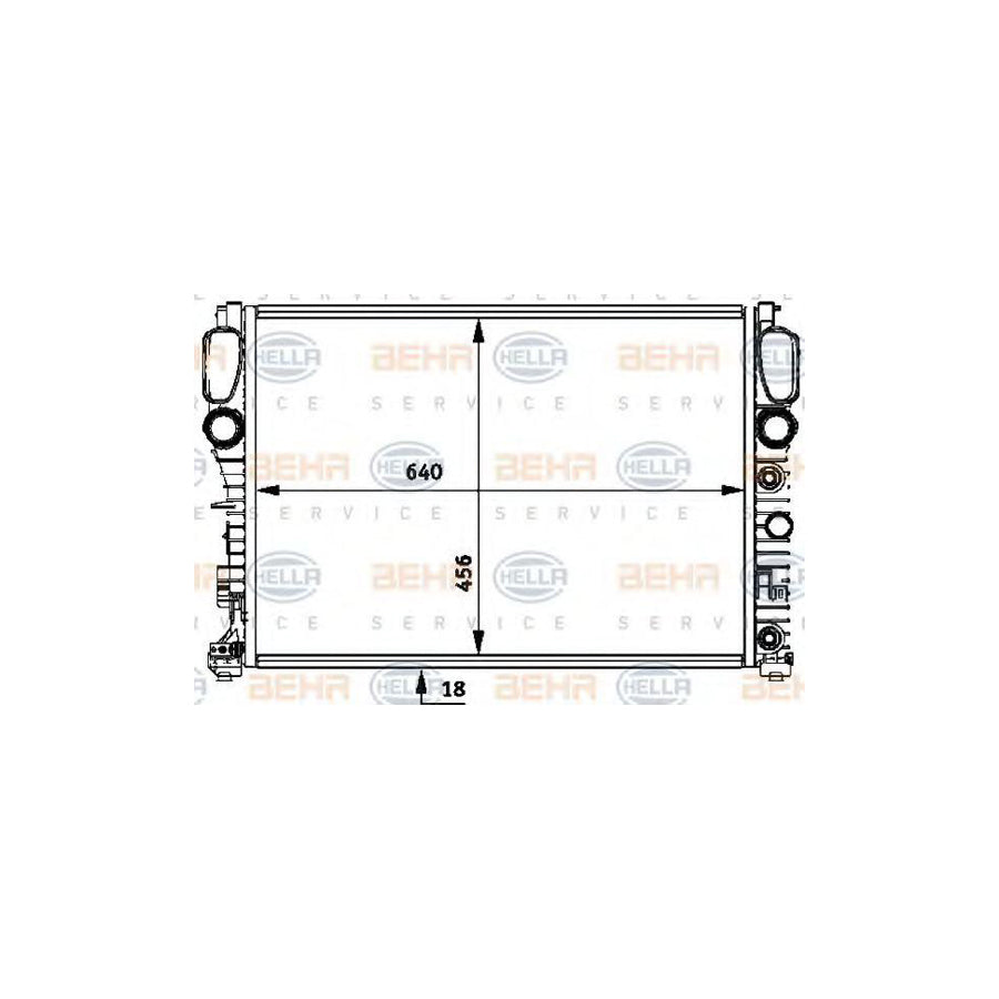 Hella 8MK 376 718-014 Engine Radiator